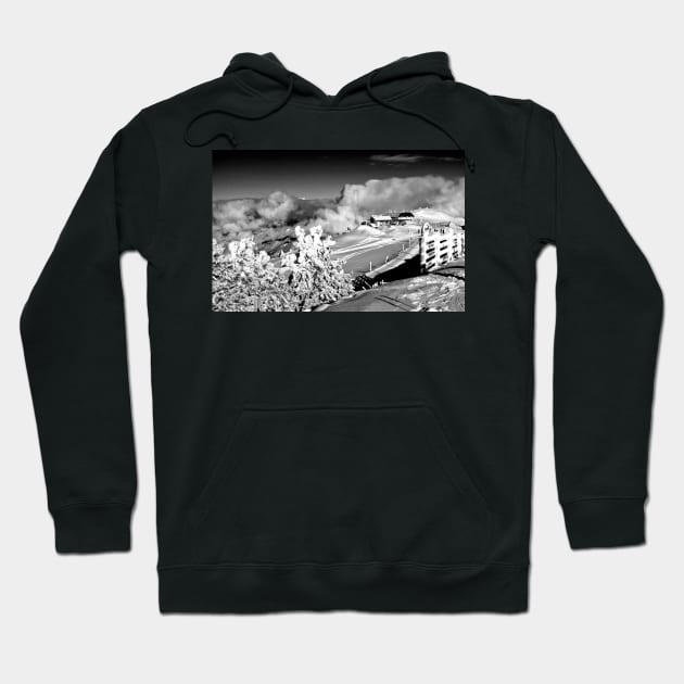 Courchevel 3 Valleys French Alps France Hoodie by AndyEvansPhotos